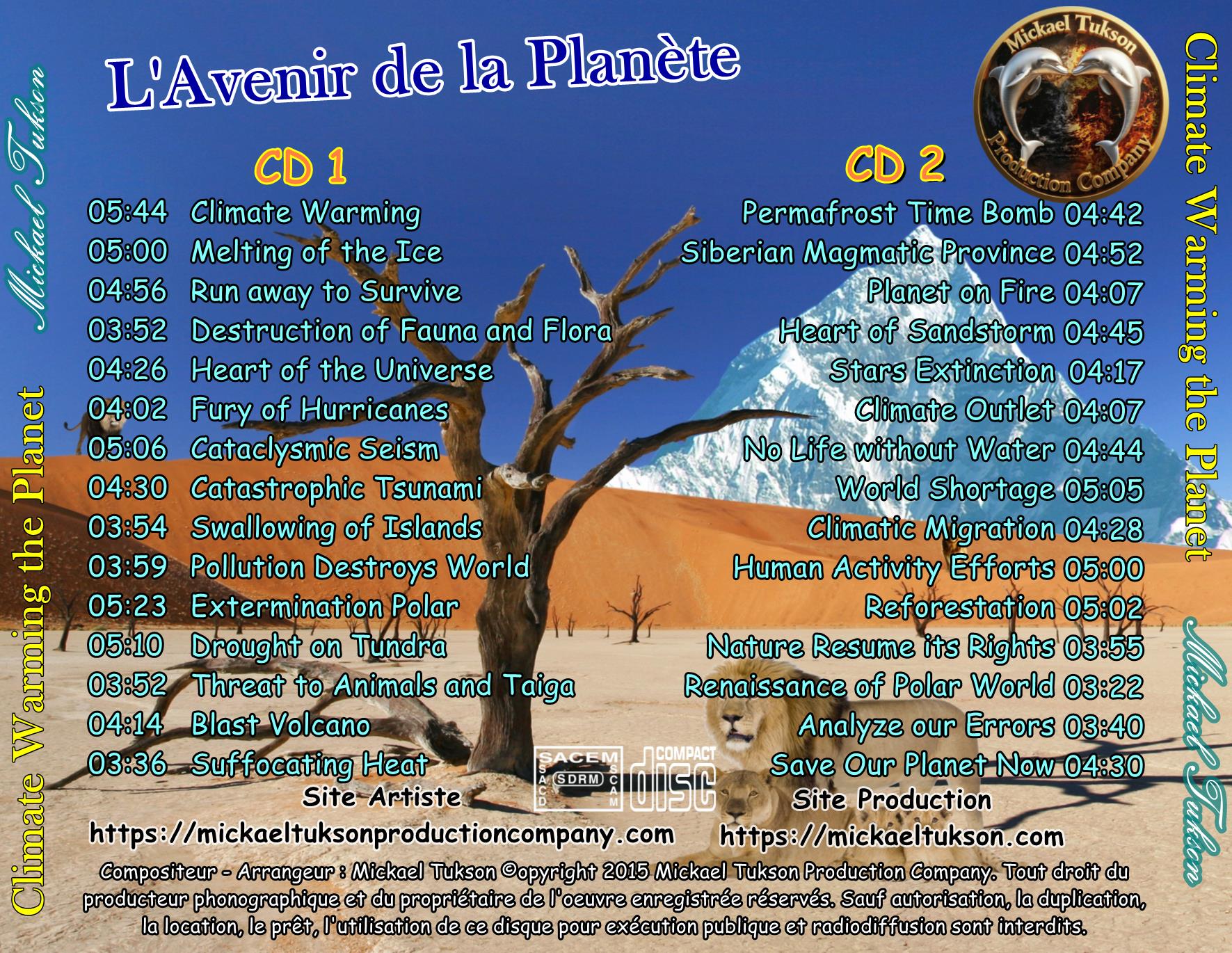 Pochette arrière — Climate Warming the Planet